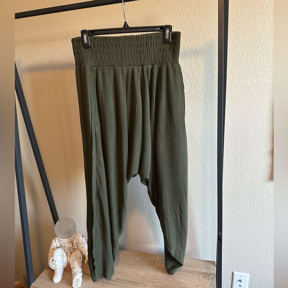 Free People Olive Green Harem Pants - Picture 7 of 10